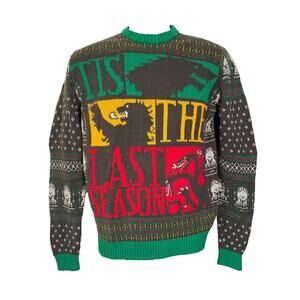 Game of Thrones, HBO, Holiday Sweater, "Tis the Last Season"  Small, New Cond